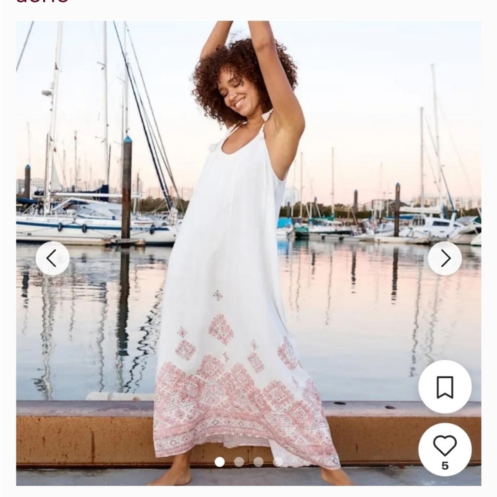 NWT Aerie Aztec Dress with Braided Rope tie straps. Size XS
